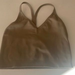 SetActive SculptFlex Ribbed V Bra in Sand